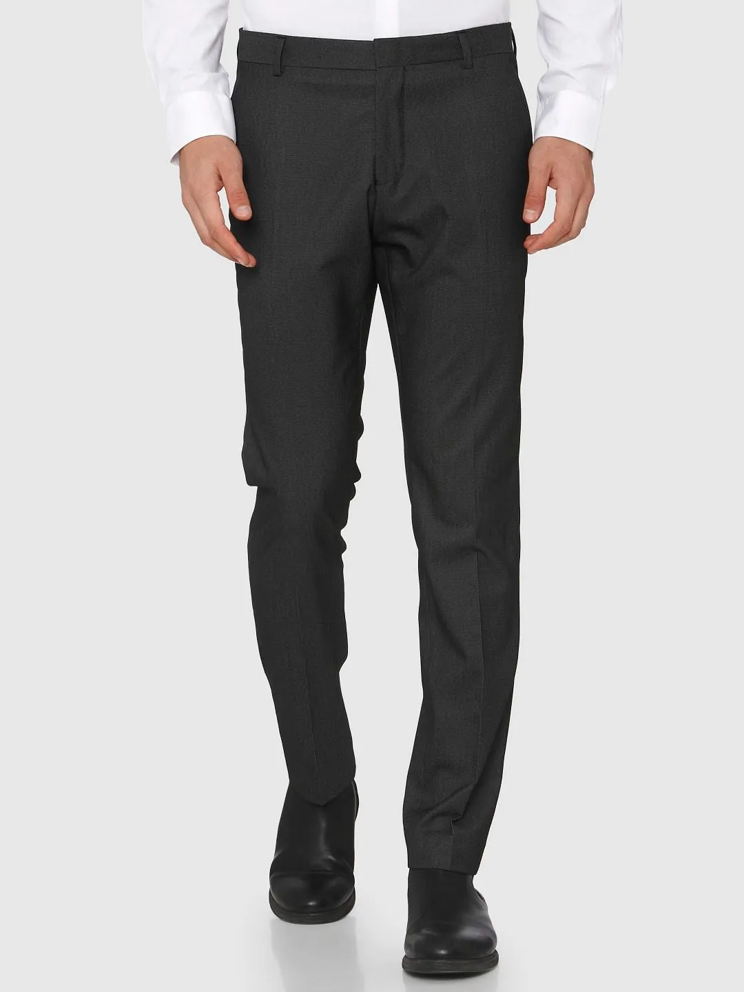 Celana formal pria abu-abu slim fit tux trousers dari OKEBOS138