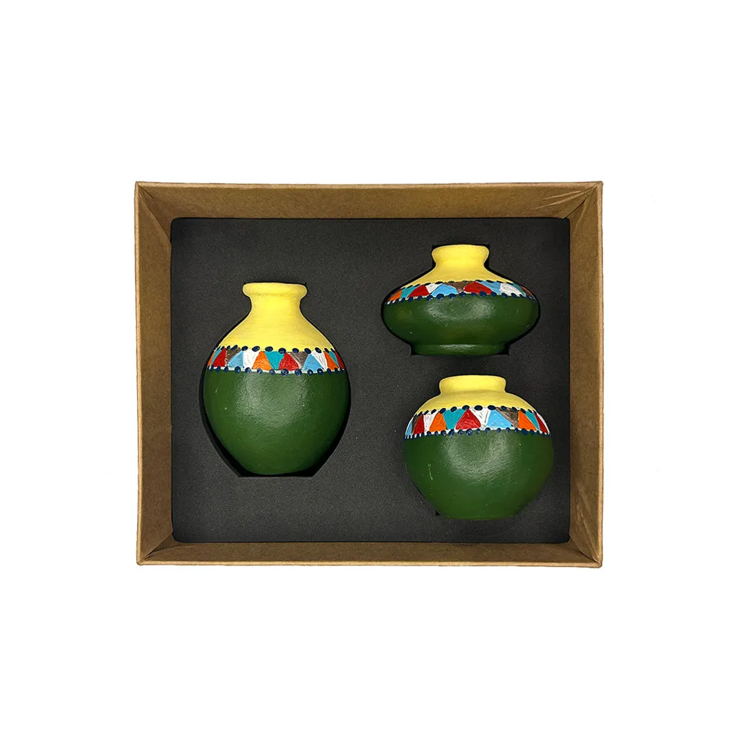 SERVER SLOT Miniature Terracotta Showpieces Gift-Box pot terakota hias