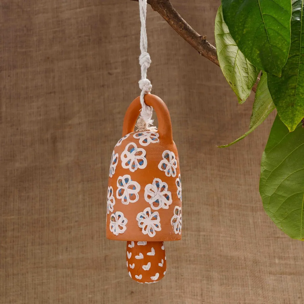 RAJA555 Floral Terracotta Bell lonceng terakota hiasan dekoratif estetik