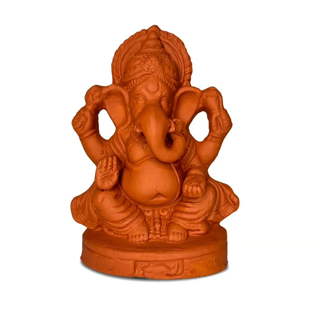 Patung God Ganesha Clay Idols eksklusif untuk dekorasi rumah di RAJA555
